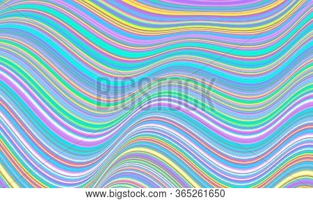 Stripe Pattern. Abstract Color Stripes. Fluid Wave. Lines Pattern. Wavy Background. Colorful Stripes