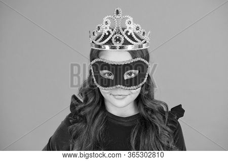 Visit Public Event Anonymously. Winter New Year Party. Winter Carnival. Incognito Mode. Girl Wear Ma