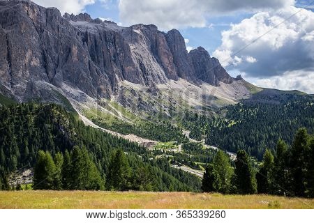 View Of Sella Group Mountains In The Dolomites, Selva Di Val Gardena (wolkenstein In Gröden)