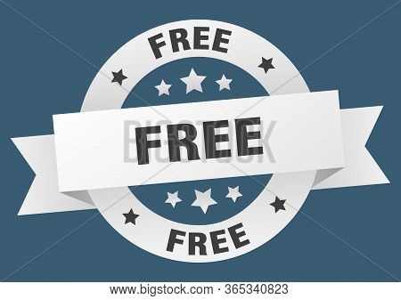 Free Ribbon. Free Round White Ribbin Sign