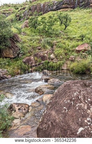 Mahai River Crossing After Heavy Rains On The Hiking Trail Between Gudu Pools And Lookout Rock