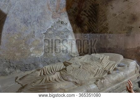 Demre, Antalya, Turkey - June 03, 2019: The Grave Sarcophagus Of Saint Nicholas The Wonderworker Of 