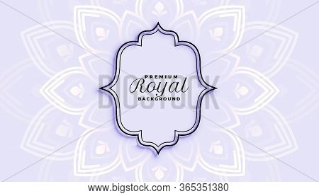 Royal Eithnic Style Decorative Background Design Template
