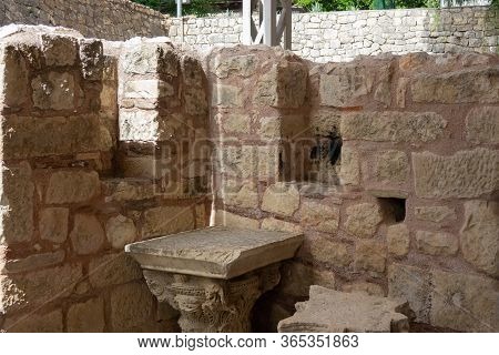 Demre, Antalya, Turkey - June 03, 2019: Interior Of Ancient Byzantine Greek Church Of Saint Nicholas