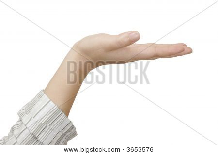 女性手