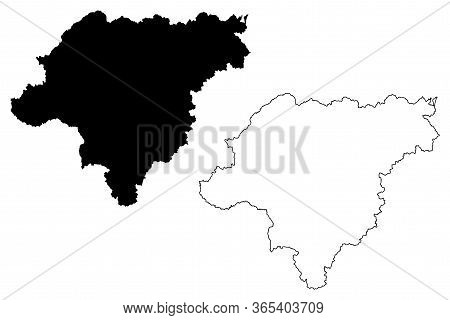Harbin City (people's Republic Of China, Heilongjiang Province) Map Vector Illustration, Scribble Sk