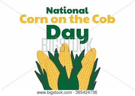 National Corn On The Cob Day. June 11. Holiday Concept. Template For Background, Banner, Card, Poste