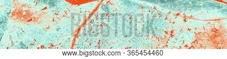 Abstract Red, Orange, Celadon And Aquamarine Colors Background For Design.