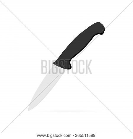Small Paring Knife Vector Illustration. Knife Icon Image