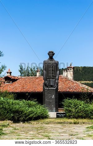 Veliko Tarnovo, Bulgaria - August 31, 2019: Statue Of Todor Lefterov