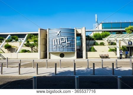 Montpellier, France August 3 2015 Terminal Building At Montpellier Airport Mpl