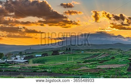 Landscape Of The Caucasus Mountains At Vorotan Pass In Armenia
