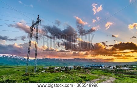 Landscape Of The Caucasus Mountains At Vorotan Pass In Armenia