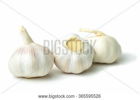 Isolated Garlic (allium Sativum) Has Many Medicinal Properties And Can Be Used For Ingredient Food. 