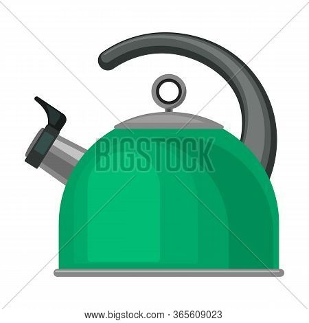 Kettle Vector Icon.cartoon Vector Icon Isolated On White Background Kettle.