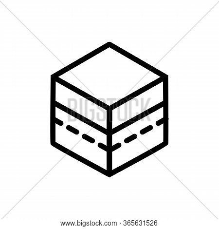 Holy Shrine Islam Temple Icon Vector. Holy Shrine Islam Temple Sign. Isolated Contour Symbol Illustr