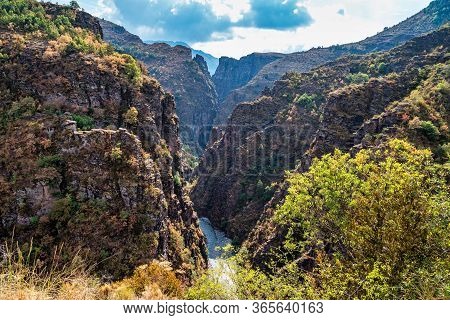 Gorges De Daluis Or Chocolate Canyon As It Is Called By Locals Because Of The Rocks Color Formed By 