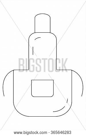 Apron, Icon, Isolated Vector Illustration On White Background