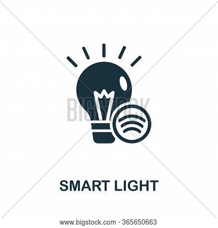 Smart Light Icon. Simple Illustration From Wireless Devices Collection. Creative Smart Light Icon Fo