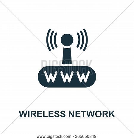 Wireless Network Icon. Simple Illustration From Wireless Devices Collection. Creative Wireless Netwo