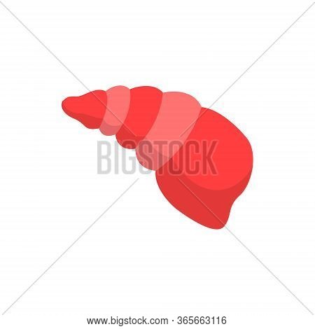 Sea Shell For Summer Design Elements. Trendy Flat Style For Graphic Design, Web-site. Stock Vector I