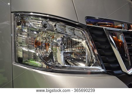 Pasay, Ph - Nov 30 - Nissan Urvan Van Headlight At Manila Auto Salon Car Show On November 30, 2018 I