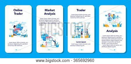 Trendwatcher Mobile Application Banner Set. Specialist In Tracking