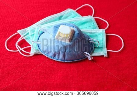 The Personal Protective Equipment N95 Respiratory Blue Masks And Surgical Masks, Safety First For Pr