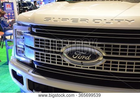Pasay, Ph - Nov 30 - Ford F350 Super Duty Pick Up At Manila Auto Salon Car Show On November 30, 2018