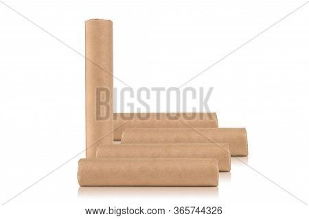 Moxa Roll, Moxibustion For Acupuncture Needles On White Background