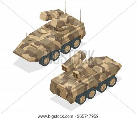 An Armoured Personnel Carrier Apc , Broad Type Of Armoured, Military Vehicles Designed To Transport 