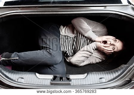 Kidnapping. The Woman Captive In The Trunk Of A Car. Harassment. Trafficking In Human Beings. Taking