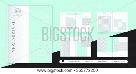 Women Fashion Brochure Design Template Vector Illustration