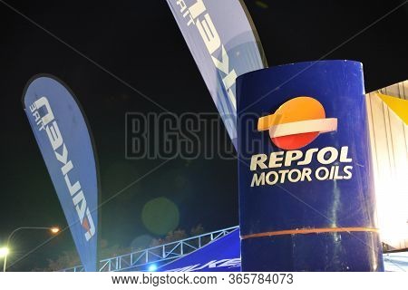 Pasay, Ph - Dec 8 - Repsol Motor Oils Sign At Bumper To Bumper Car Show On December 8, 2018 In Pasay