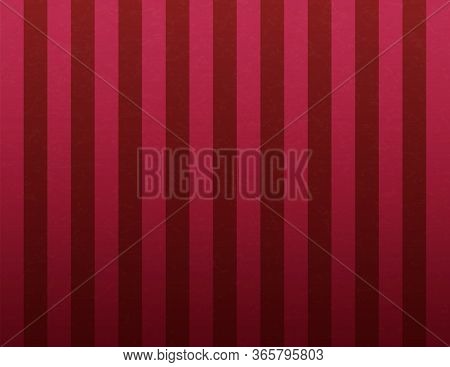 Circus Or Carnival Template Of Vertical Stripes Stock Banner. Old Texture Retro Cinema Or Theatre Cu