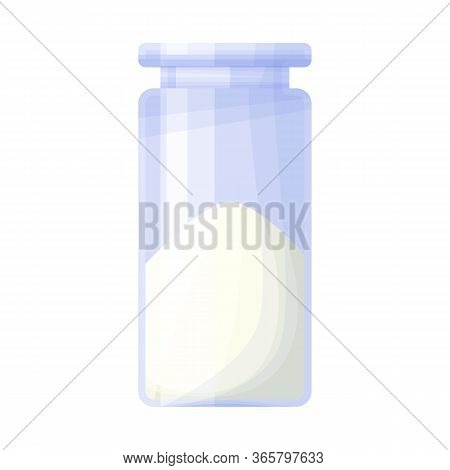 Vector Illustration Of Bottle And Cocain Sign. Graphic Of Bottle And Medicine Vector Icon For Stock.