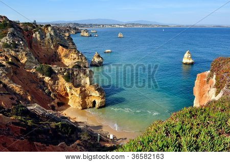 Pláž v Algarve, Portugalsko