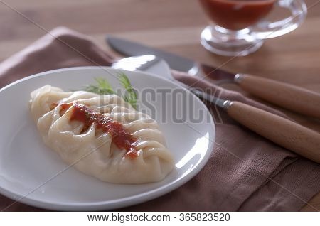  a Delicious, Diet Dish. Steam Dumplings. Manti