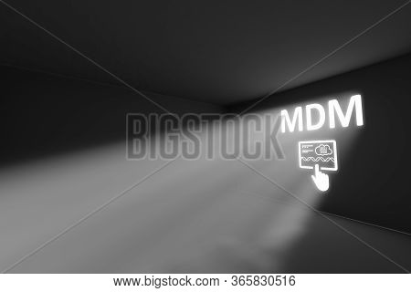 Mdm Rays Volume Light Concept 3d Illustration