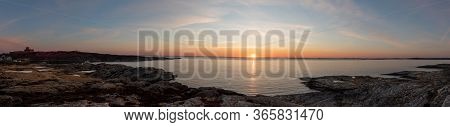 Sunset At The North Port Of Marstrand