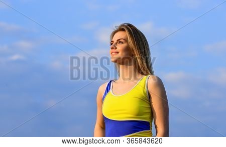 Fitness For Health Resolution. Female Trainer Fit Body. Fitness Coach. Girl Sportswear Training. Hea