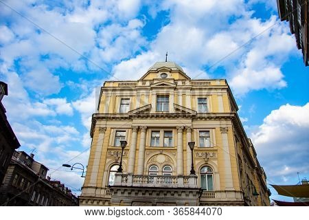Building Of Eternal Flame In City Of Sarajevo