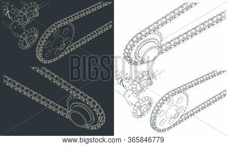 Motorcycle Mechanical Chain Transmission And Sprocket
