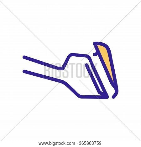 Scrape Away Unnecessary With Blade Icon Vector. Scrape Away Unnecessary With Blade Sign. Color Symbo