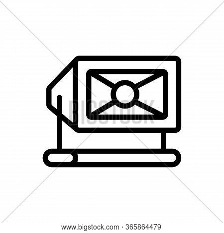 Square Led Floodlight Icon Vector. Square Led Floodlight Sign. Isolated Contour Symbol Illustration