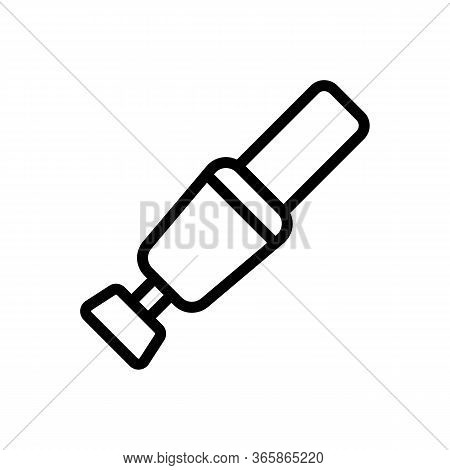 Sanding Tool For Nail Plate Icon Vector. Sanding Tool For Nail Plate Sign. Isolated Contour Symbol I