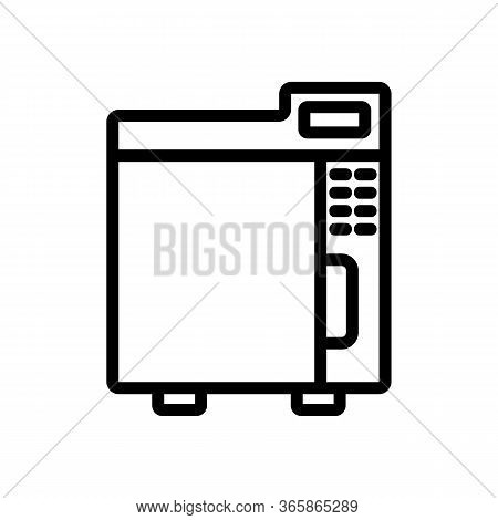 Instrument Disinfector Icon Vector. Instrument Disinfector Sign. Isolated Contour Symbol Illustratio
