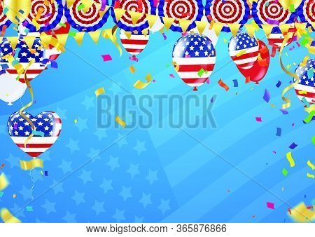 Celebrations Curfew Unlock United States With Colorful Balloons