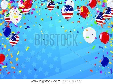 Celebrations Curfew Unlock United States With Colorful Balloons