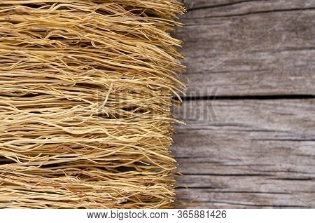 A Multi-colored Textured Background Made Of Natural Materials. Close-up